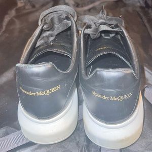 Alexander McQueen Oversized Leather Platform Sneakers